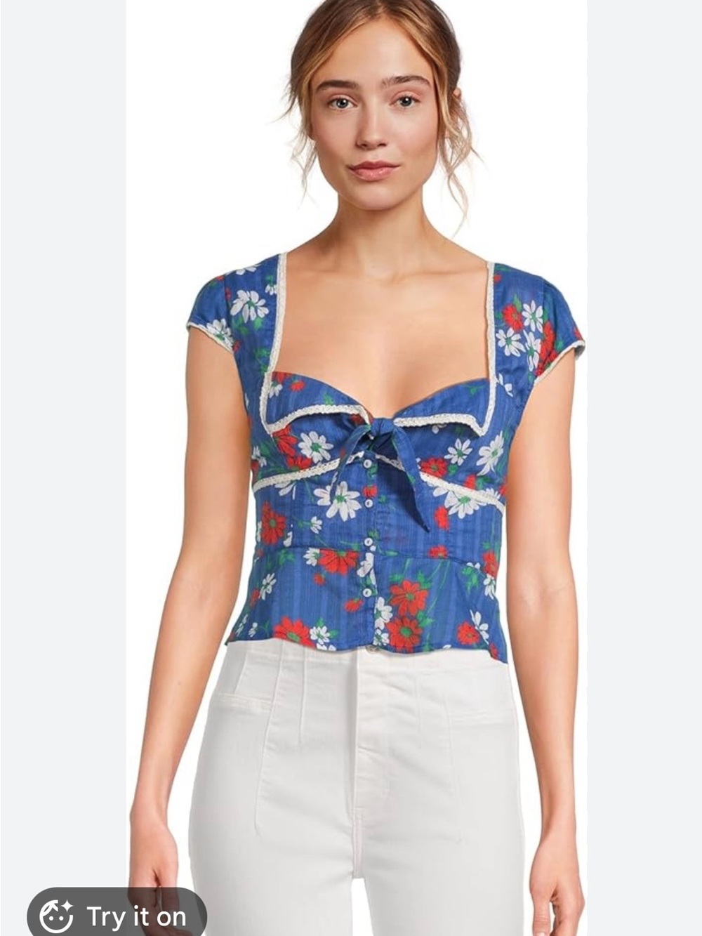 Free People Women's Call Me Baby Blouse